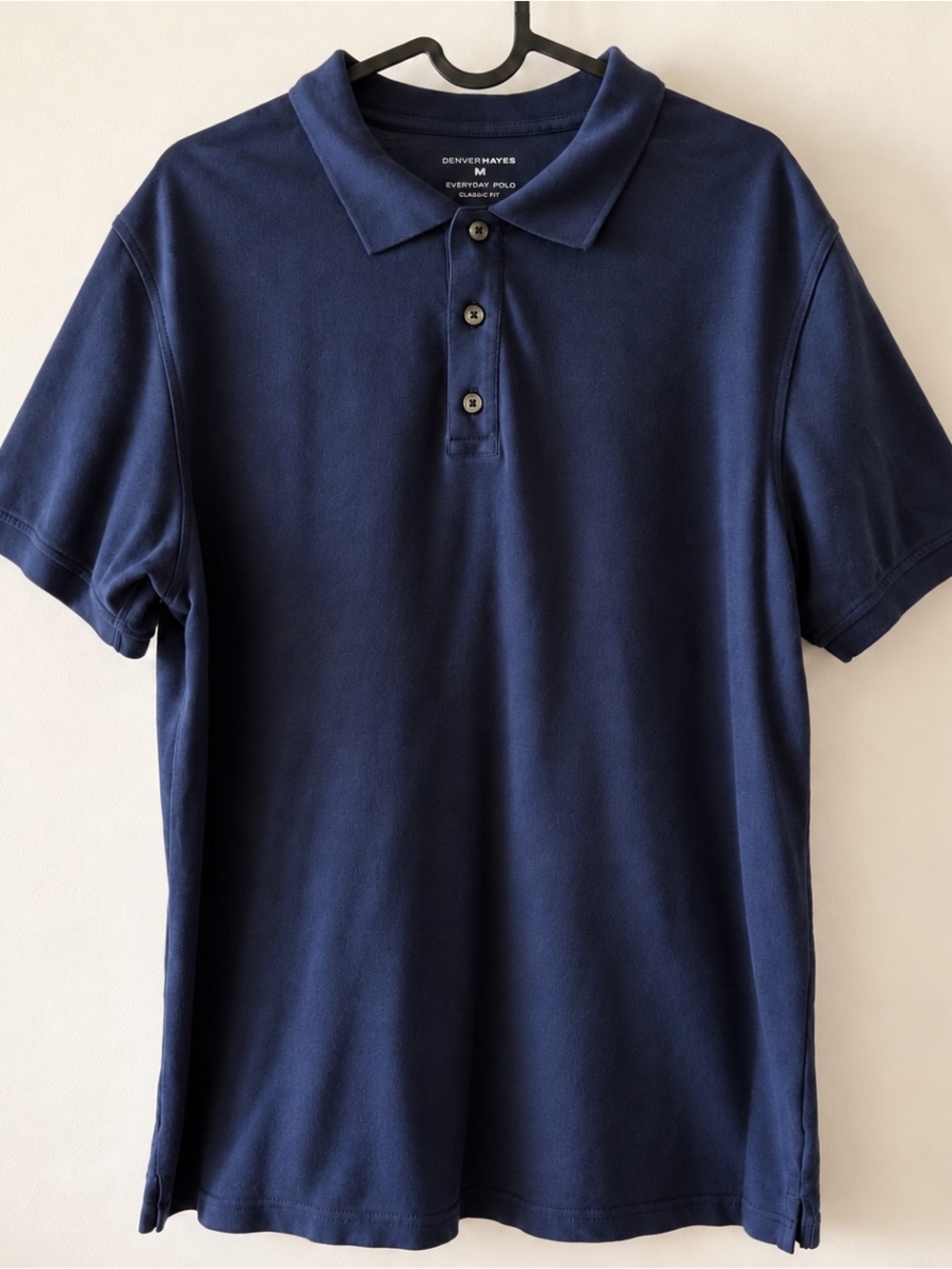Denver Hayes Men's M Navy Everyday Polo Classic Fit